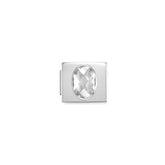 Nomination COMPOSABLE GLAM FAC, CZ Element aus Edelstahl, mit facettiertem Cubic Zirconia verziert (01_weiss)